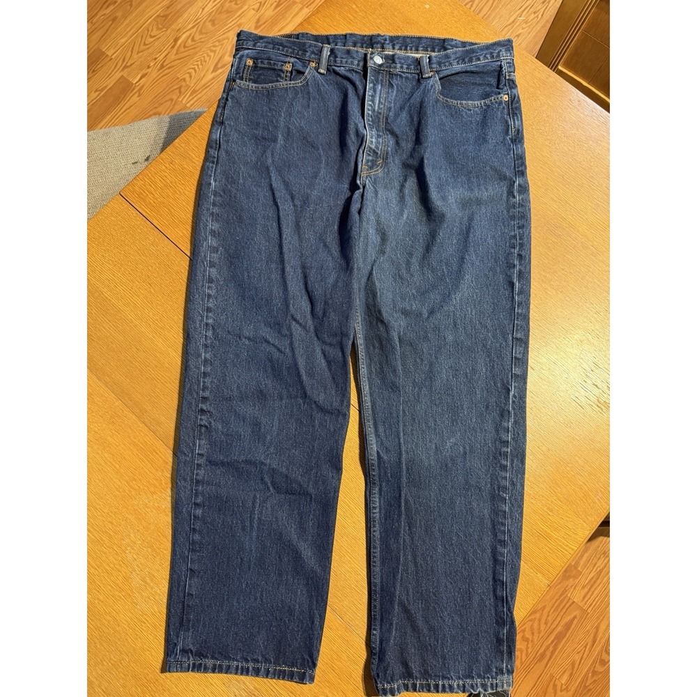 Levi's 550 Jeans Mens 42x32 Blue Denim Straight‎ Leg Relaxed Dadcore EUC